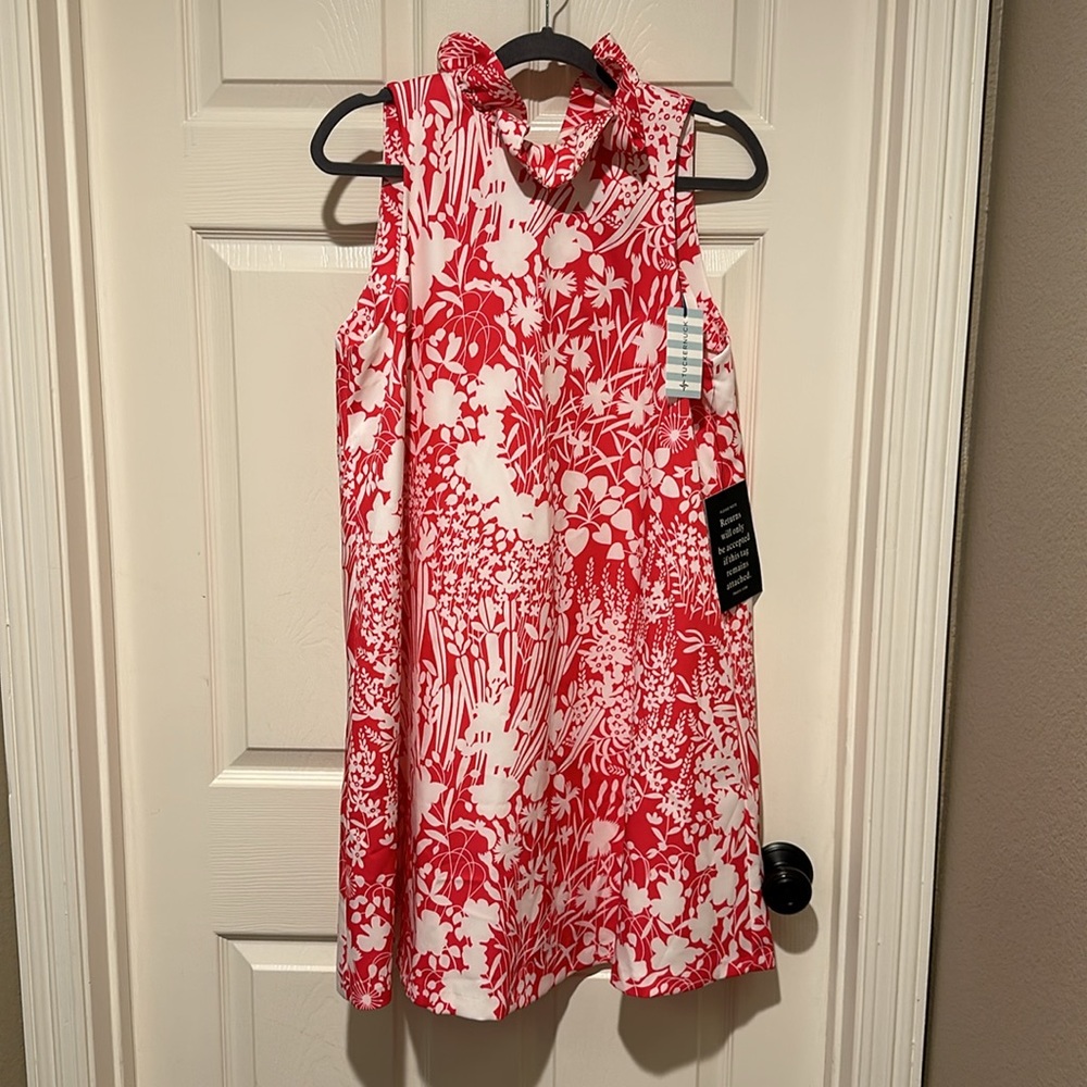 Tuckernuck NWT Hot Pink Wildflower Blythe A-Line Dress Size L  New with tags